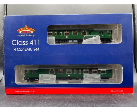 Bachmann Branchline 31-425 Class 411 4 car CEP EMU in BR green, Tested Runner with lights, appears first time run(1700g) - Co