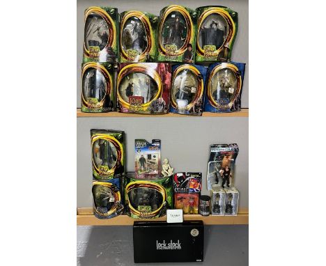 11 Lord of the Rings Action Figures in packaging from Vivid Imaginations, also(7000g)Elite Force 1:18 Royal British Army Batm