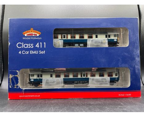 Bachmann 31-427 Class 411 4 Car EMU Set, Tested Runner, appears first time run(1700g) - Condition - EMU ExcellentBox Fair
