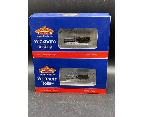 Two OO gauge Bachmann Wickham Trolley cars, each boxed and appearing unopened, Made in China(350g)Bachmann Branchline 32-991 