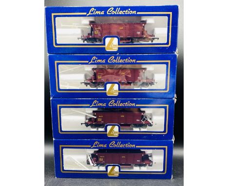 4 OO Lima EWS SeaCow Bogie Ballast Wagons, different numbers, each boxed and appearing unopened, Made in Italy(550g)Lima L305