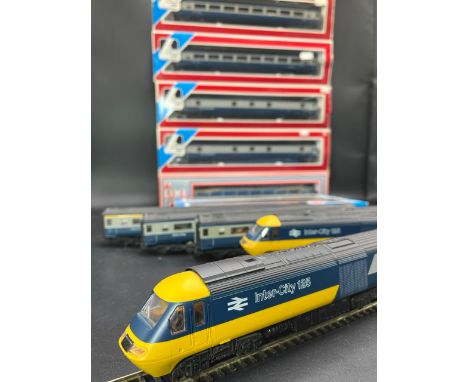 OO gauge Tested Runner, Intercity 125 Locomotive, Dummy and Ten coaches(3000g)Lima L205164b Class 43 HST W43168 in BR Blue, w