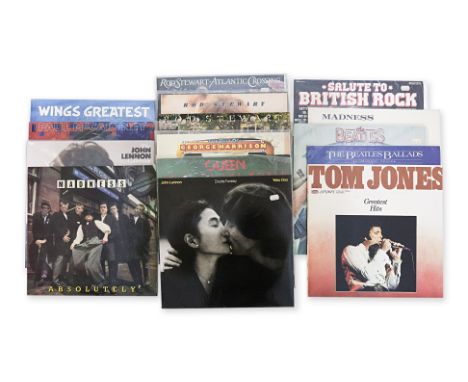 MIXED VINYL RECORDS - BEATLES, QUEEN, ROD STEWART ETC.
Comprising:
The Beatles - Rock 'n' Roll Music; The Beatles Ballads
Geo