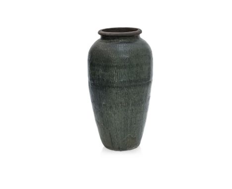 A VERY LARGE GREEN GLAZED CERAMIC POT
106cm high
Condition: For a condition report or further images please email hello@hotlo