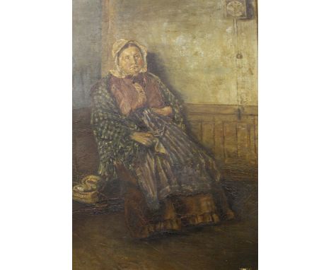 Blew.. () (Continental School)'Portrait of an elderly lady'Oil on canvasSigned lower right and dated Dresden October 97'41.5c