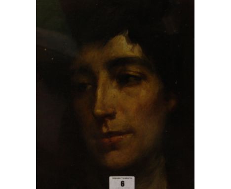 English School (Early 20th Century) Portrait of young womanOil on boardUnsigned27cm x 22cmm 