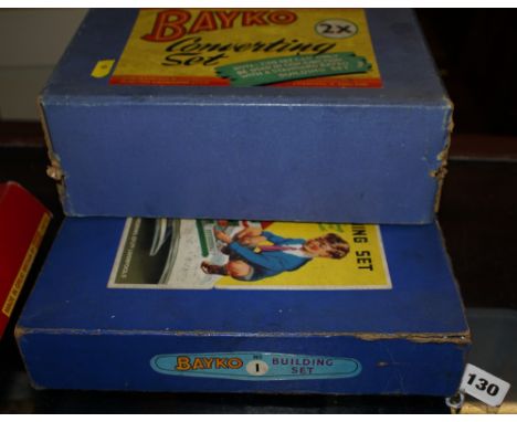 1950s Bayko Building Set No.1 together with Converting Set No.2