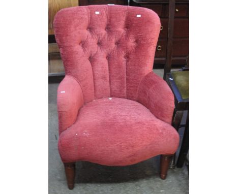 20th Century button back easy chair.