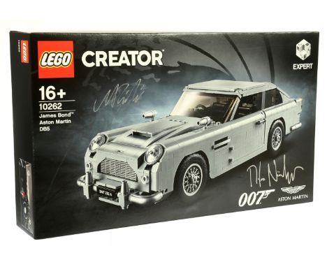 Lego Creator 10262 James Bond Aston Martin DB5 - Signed by Designers on face of box, within Near Mint sealed packaging.&nbsp;