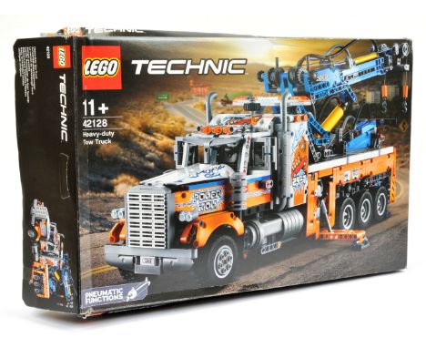 Lego Technic 42128 Heavy-Duty Tow Truck with Pneumatic Functions - box has been opened, parts in sealed bags with instruction