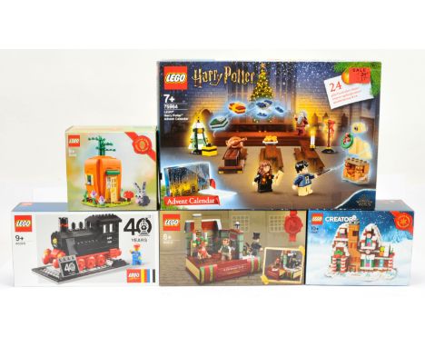 Lego Group (1) 75964 Harry Potter Advent Calender (2) 40370 40 Years Steam Engine Locomotive (reissue of set 7810)&nbsp; (3) 