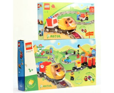 Lego Duplo Pair (1) 3325 Intelligent Train System (2) 3335 similar smaller set, within Good Plus to Excellent sealed packagin