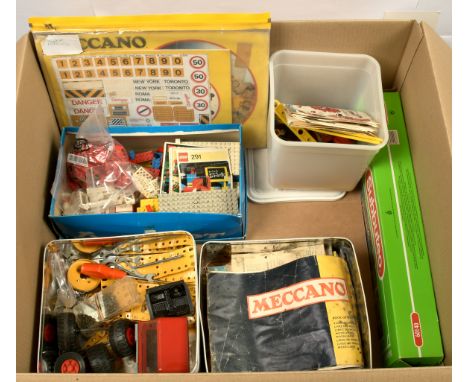 Mixed group of items including Vivid Imaginations Thunderbirds Tracey Island includes vehicles, Subbuteo Set, Vintage Lego in