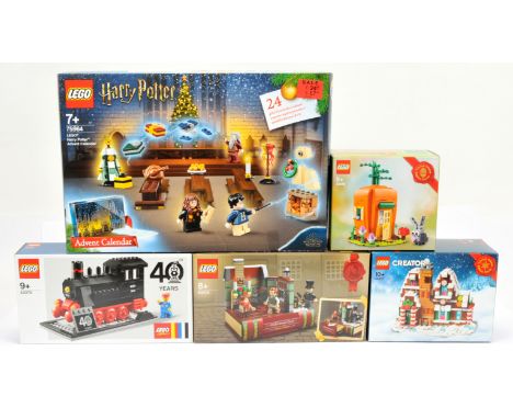 Lego Group (1) 75964 Harry Potter Advent Calender (2) 40370 40 Years Steam Engine Locomotive(reissue of set 7810)&nbsp; (3) 4