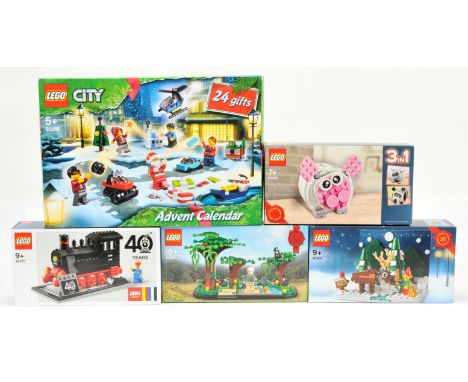 Lego Group (1) 60268 City Advent Calender (2) 40370 40 Years Steam Engine Locomotive(reissue of set 7810)&nbsp; (3) 40484 San