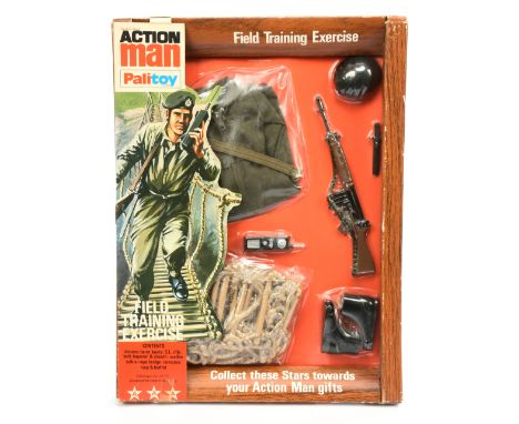 Palitoy Action Man Vintage 34172 Field Training Excercise comprising Denims, Beret, Boots, S.L.R, Rifle, Belt, Bayonet &amp; 