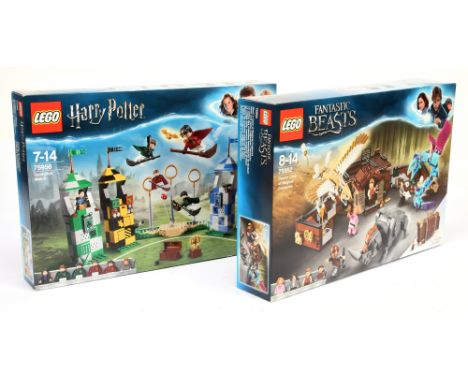 Lego Harry Potter Quidditch Match set number 75956, Lego Fantastic Beasts 75952 Newt's Case of Magical Creatures. Both are Ne