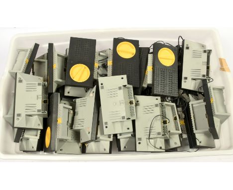 Lego Railway a large quantity of Electrical Controllers and Equipment including 9v - 12v regulators, various transformers, po