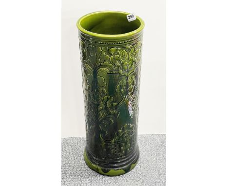 A 19thC glazed ceramic umbrella stand, H. 56cm.