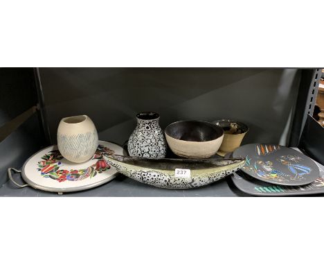 A group of mixed interesting ceramic items.