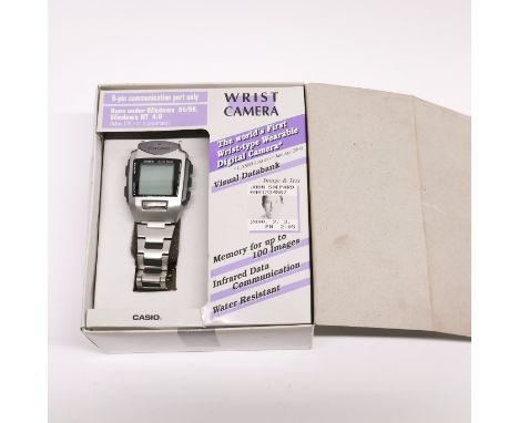 An unused vintage Casio wrist camera.