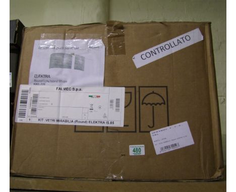 An Italian Elektra round island 85cm lamp shade 
