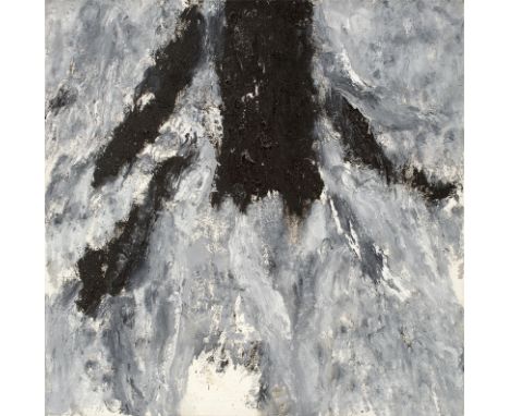 (See English version below)„der Baum“. 1987Öl auf Leinwand.  100&nbsp;×&nbsp;100&nbsp;cm ( 39&nbsp;⅜&nbsp;×&nbsp;39 ⅜&nbsp;in