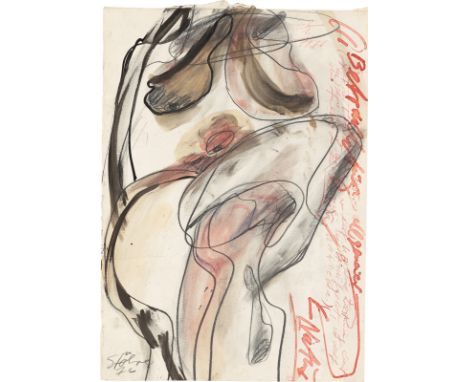(See English version below)„Ohne Titel (Befruchtung allgemeiner Natur)“. 1976Mischtechnik auf Papier.  43,2&nbsp;×&nbsp;30,4&
