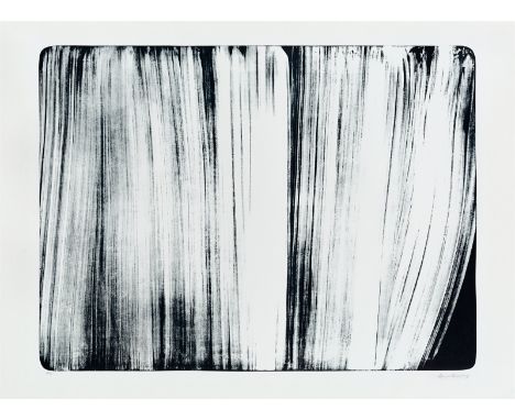 (See English version below)„L 1976-5“. 1976Lithografie auf Velin.  64&nbsp;×&nbsp;85,7&nbsp;cm (75&nbsp;×&nbsp;102&nbsp;cm) (