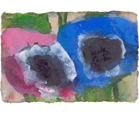 (See English version below)Annemonen. Aquarell auf Papier.  10&nbsp;×&nbsp;15&nbsp;cm ( 3&nbsp;⅞&nbsp;×&nbsp;5&nbsp;⅞&nbsp;in