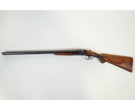 A 12 gauge 'Monte Carlo' side by side Shotgun marked Serial No. 32710 (please note a Shotgun Certificate is required to purch