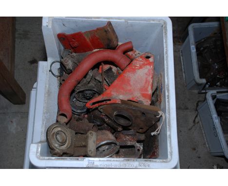 Nuffield engine parts, by-pass hoses metal type, etc.,