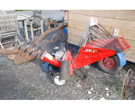 An Allen leaf Shredder/chipper, with Briggs and Stratton petrol 5 hp petrol engine, very little used, owner states is in good