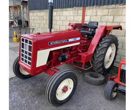 An International 444 Diesel engined Farm Tractor fitted with new tyres all round RSX 287M, New Stater fitted, first registere