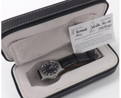 Precista PRS-10 Military gentleman's wristwatch, case no. 08090421, signed black dial with Military arrow, Arabic numerals, l