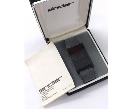 Sinclair Digital watch with original box and instruction booklet (not tested)