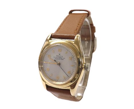 Rolex Oyster Perpetual Chronometer 14k 'bubble back' gentleman's wristwatch, ref. 3131, circa 1946, serial no. 517xxx, circul