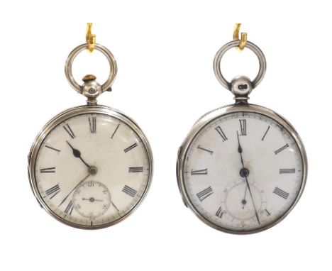 Silver fusee lever pocket watch, Chester 1867, the movement signed Ja, J, Dagg, Liverpool, no. 2973, within a plain case with