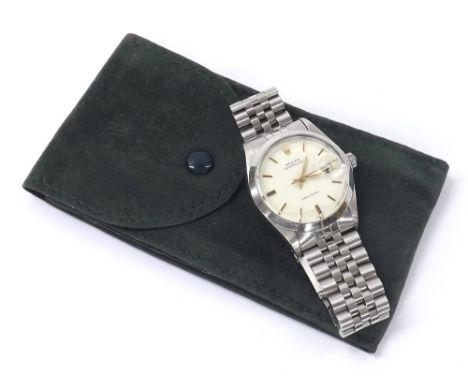 Rolex Oysterdate Precision stainless steel gentleman's bracelet watch, ref. 6694, circa 1971, serial no. 275xxxx, silvered di