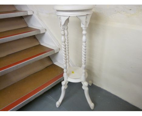 Painted barley twist planter stand