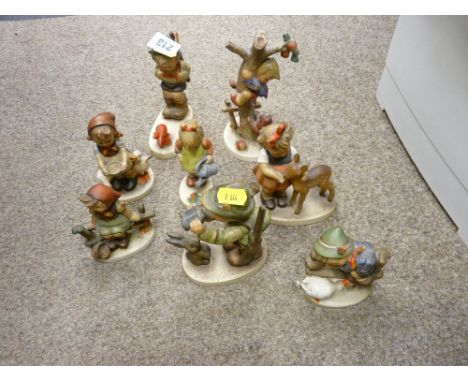 Eight Goebel figurines