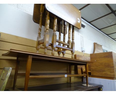 Vintage coffee table and a small drop leaf gate leg table