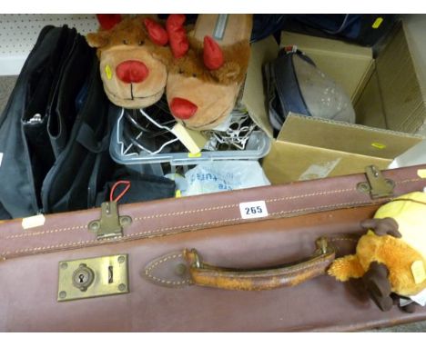 Vintage leather suitcase