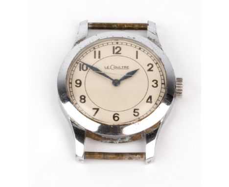 A 1950'S AIR MINISTRY RAF JAEGER LECOULTRE WRISTWATCH the back plate marked 6B/159/A12605 and 158178, the movement signed 'Ja
