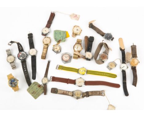 A COLLECTION OF 1950'S AND LATER WRISTWATCHES to include a Snoopy United Feature Syndicate wristwatch, a Meteor, two Services