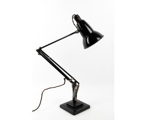 A HERBERT TERRY ANGLEPOISE LAMP with two tier stepped base and adjustable height Condition: needs rewiring, some minor surfac