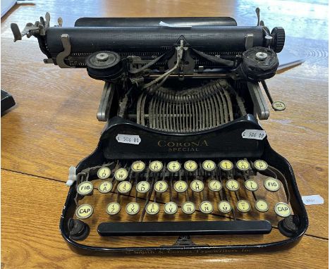 A Corona Special portable typewriter