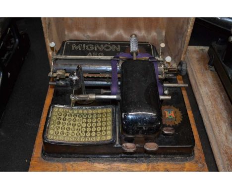 A vintage Mignon AEG typewriter