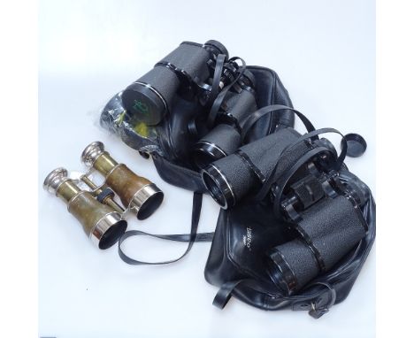 Vintage binoculars, Greenkat 16x50 binoculars, and Tasco 16x50 binoculars, and filters 