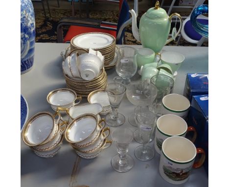 Boxed Spode hunting mugs, glasses, coffeeware and teaware 